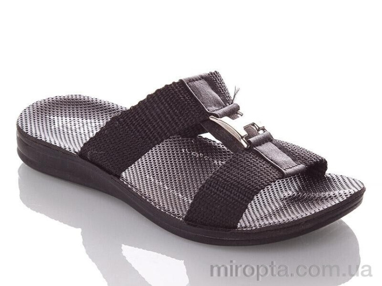 Шльопанці K26-H black (24-30) р: 26-30, в упаковці: 6 пар, купити тільки гуртом - 1190406