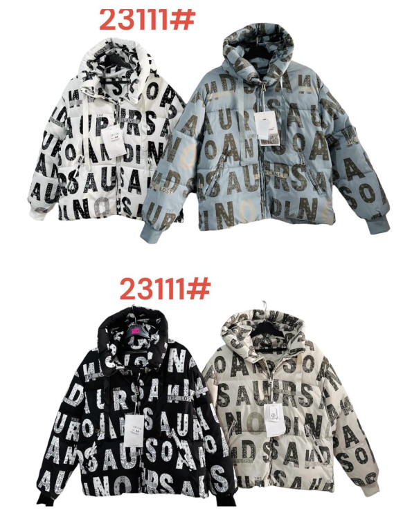 Зимова куртка жіноча, плащівка, м.23111 (Розмір: M-XL ), 4 кольори, в упаковці 3 штуки №319450 - 