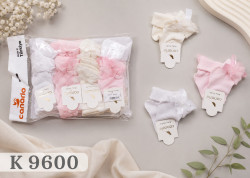 Шкарпетки дитячі "К9600" бавовна (р: 1-12 місяців) мікс кольорів, в упаковці 12 шт. №386102