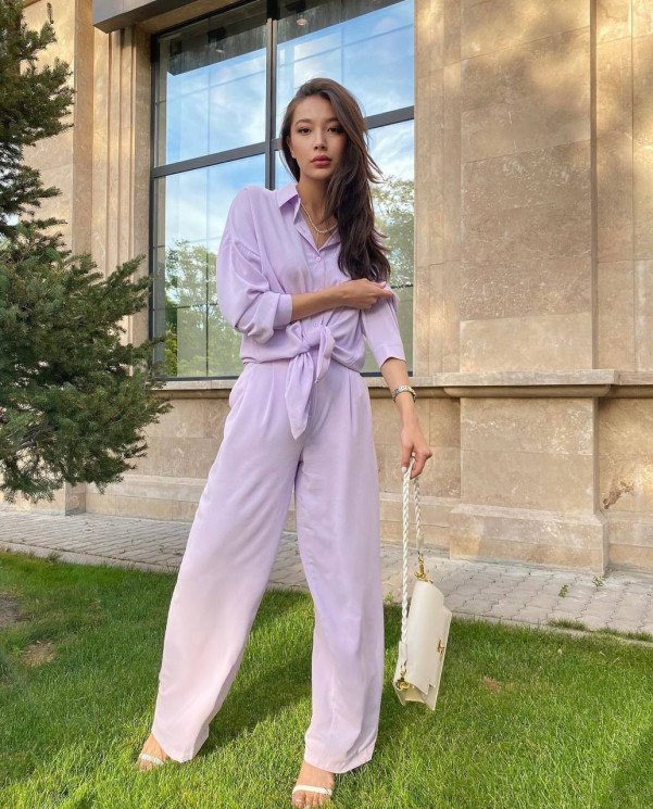 Костюм жіночий, льон-жатка, м. 7053 (р: 42-44, 46-48) №710380 - GrandFashion AV4663 м. 7053