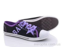 Кеди OB3370 black-violet р: 36-41, в упаковці: 24 пар, купити тільки гуртом
