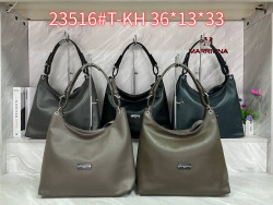 Сумка жіноча "23516#Т-КН" еко-шкіра штучна (р: 36*13*33см) 5 кольорів №362461