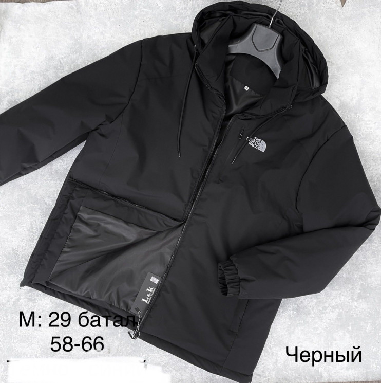 Куртка демісезонна чоловіча, плащівка, холофайбер, м.М29 (р. 58-66 ), 2 кольори, в упаковці 5 шт. №334031 - 