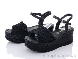 Босоніжки 15003 black р: 36-40, в упаковці: 8 пар, купити тільки гуртом