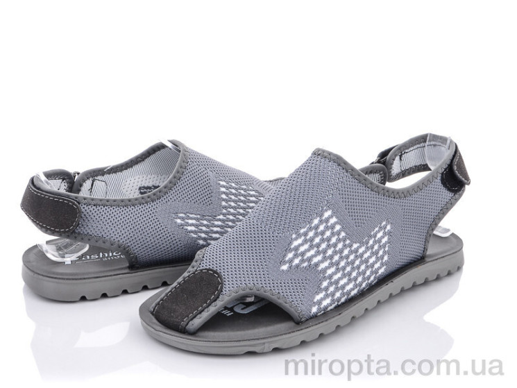 Сандалі M201-10 grey-white р: 40-45, в упаковці: 8 пар, купити тільки гуртом - 754072