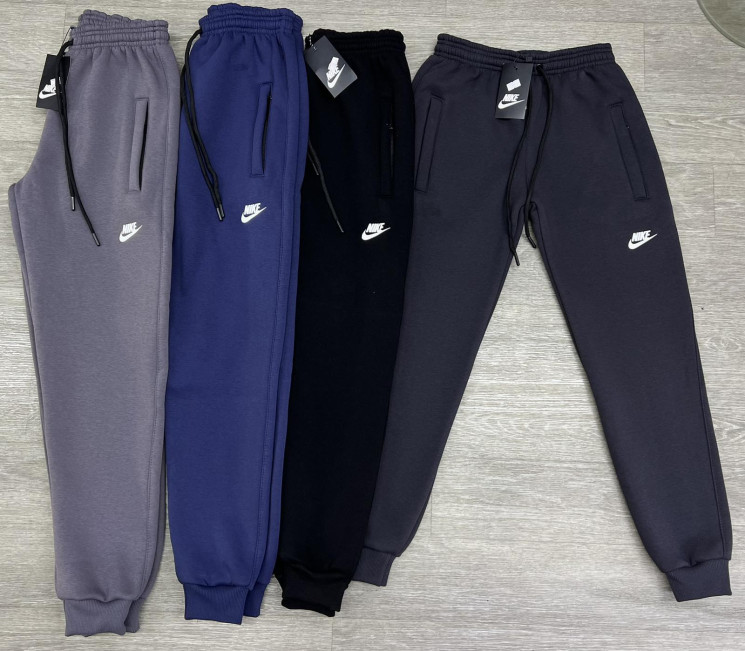 Спортивні штани дитячі Nike трьохнитка пеньє фліс м.1042-2 (р. 9-13 років) 4 кольора в упаковці 5 штук №760002 - Champion SE829