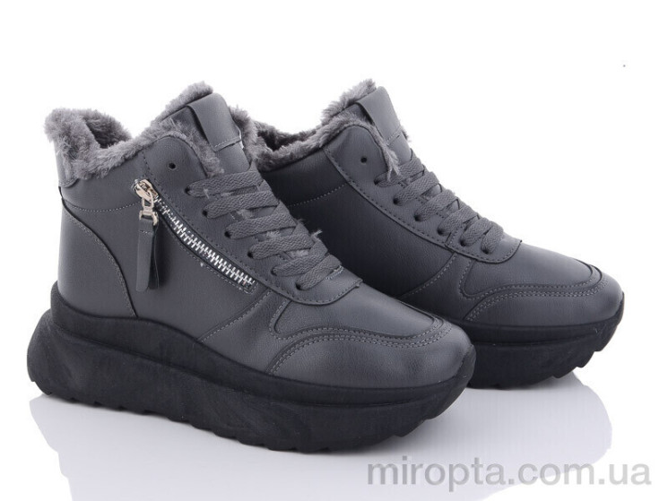 Черевики 178-41 grey р: 36-41, в упаковці: 8 пар, купити тільки гуртом - 897650