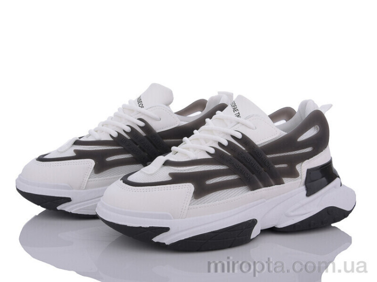 Кросівки 149-37 white-black р: 36-41, в упаковці: 8 пар, купити тільки гуртом - 916163