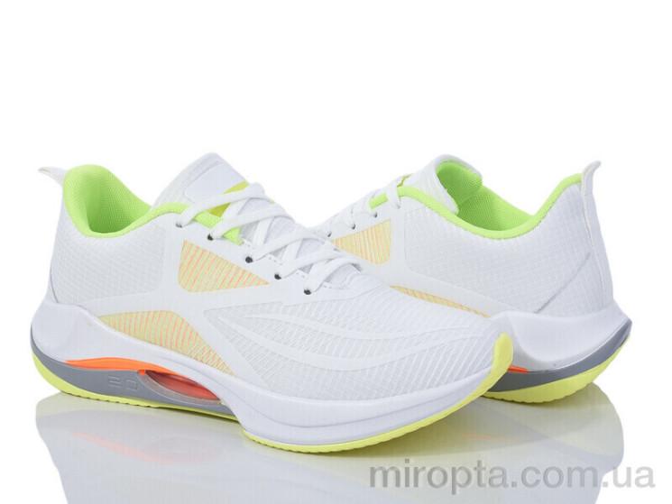 Кросівки 24-155 white-green р: 36-41, в упаковці: 8 пар, купити тільки гуртом - 949457