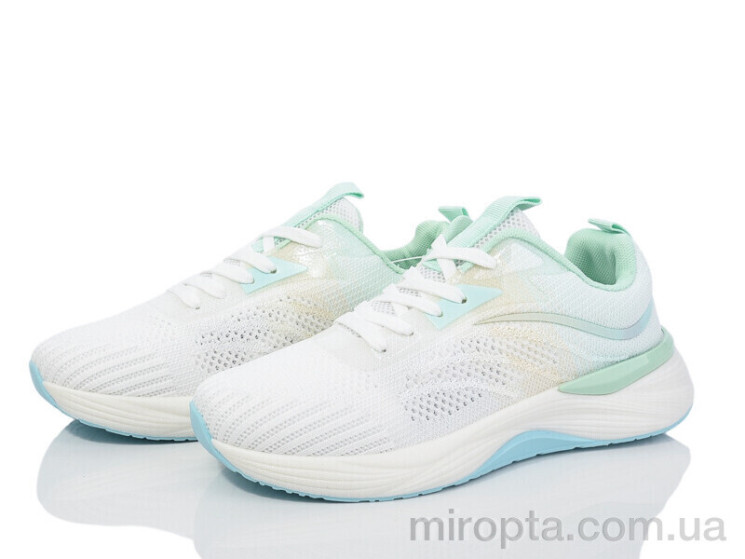 Кросівки 149-59 white-green р: 36-41, в упаковці: 8 пар, купити тільки гуртом - 974418