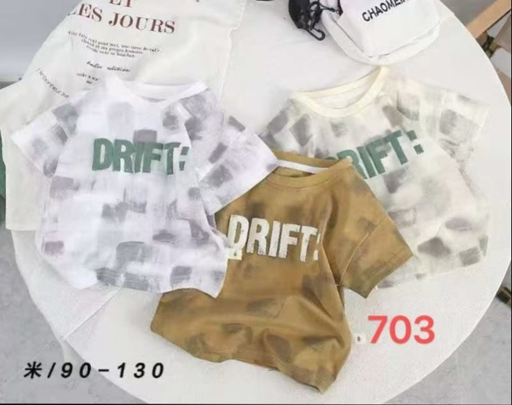 Футболка дитяча "703" (р: 90-130см) 3 кольори, в упаковці 5 шт. №369800 - Evand