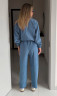 Костюм жіночий "двійка", мікровельвет м. #2218 (р: 50-52, 54-56, 58-60) №830580 - 
