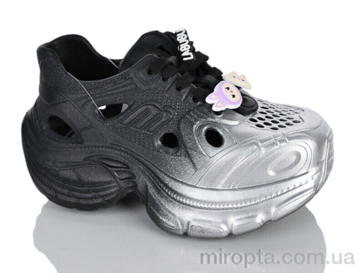 Кросівки 8-505 black-silver р: 36-41, в упаковці: 12 пар, купити тільки гуртом - 1189536