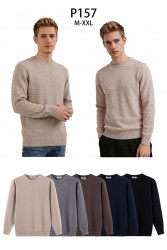 Светр чоловічий, кашемір, м.P157 (р. M-2XL ), мікс кольорів, в упаковці 12 штук №347485