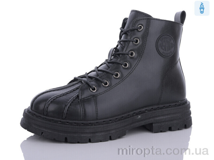 Черевики 2277 black р: 40-45, в упаковці: 8 пар, купити тільки гуртом - 901069