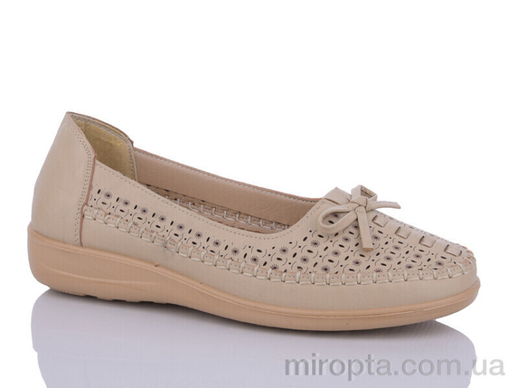 Туфлі 511 beige р: 37-43, в упаковці: 8 пар, купити тільки гуртом - 936468