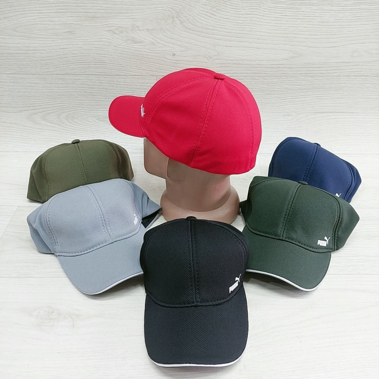 Бейсболка чоловіча "Puma" кукурудза (р: S,M,L) мікс кольорів, в упаковці 5 шт. №382327 - Ventil SE 939