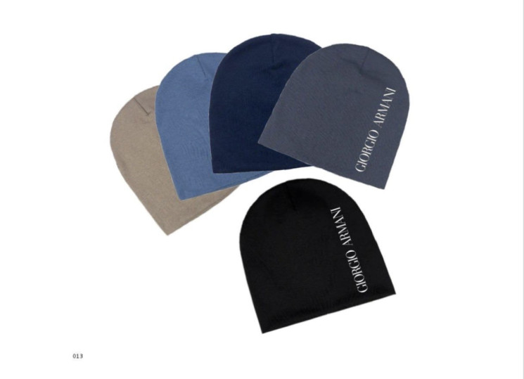 Шапка дитяча "Giorgio Armani" (р: 54-56) мікс кольорів, упаковка 5 шт. №373495 - Ventil SE 939