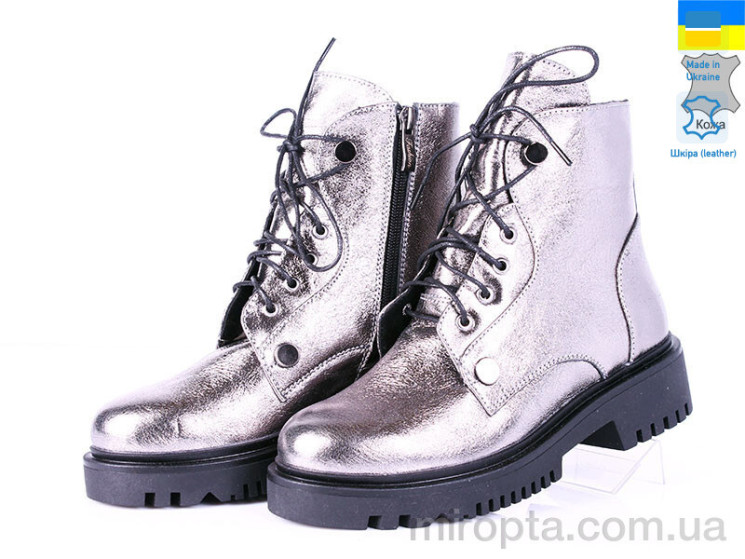 Черевики Fashion Classic 32167никель(деми) р: 36-40, в упаковці: 8 пар, купити тільки гуртом - 268056