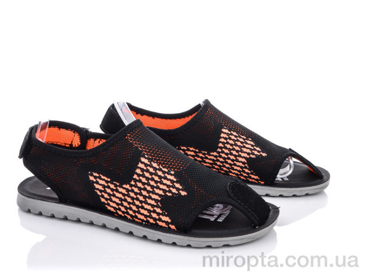 Сандалі M201-10 black-orange р: 40-45, в упаковці: 8 пар, купити тільки гуртом - 754073