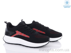 Кросівки 143-28 black-red р: 36-41, в упаковці: 8 пар, купити тільки гуртом