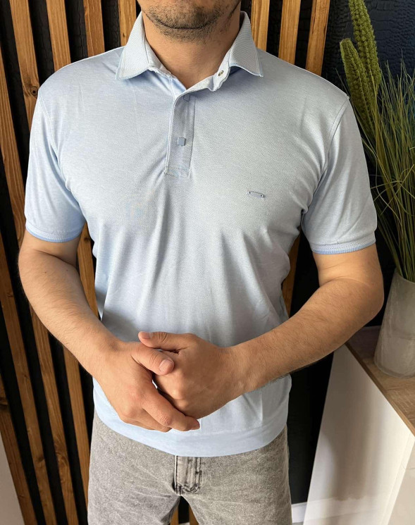 Футболка - поло чоловіча, низ манжет, трикотаж (р. батал 3XL- 6XL), в упаковці 4 штуки №355154 - 