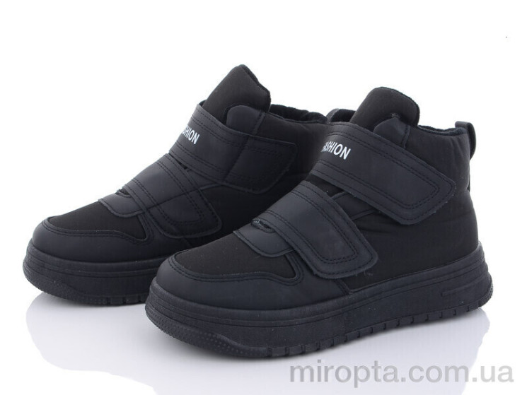Черевики 150-28 all black р: 36-41, в упаковці: 8 пар, купити тільки гуртом - 897653