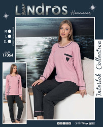 Піжама жіноча, кашемір, м.17064 (Р: М-XL ), в упаковці 4 штуки №320412