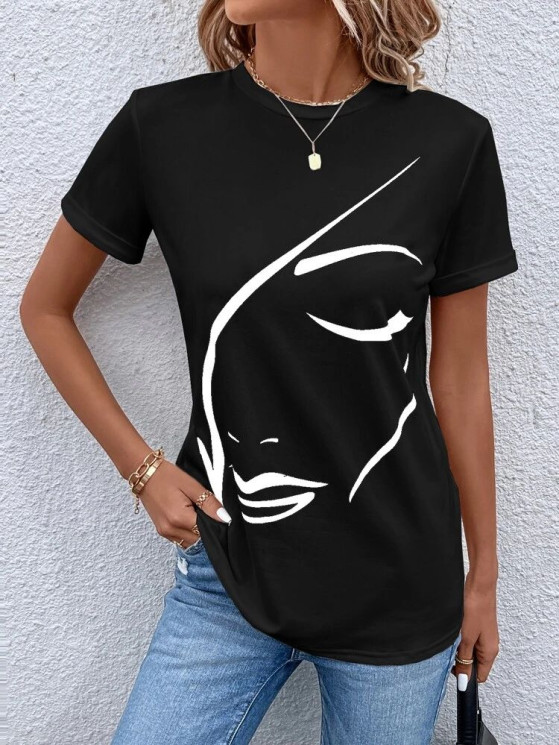 Футболка жіноча, р. S,M,L, в упаковці 3 штуки одного кольору №811573 - Dance WE1051
