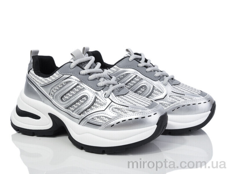 Кросівки 20-1068-4 grey-silver р: 36-41, в упаковці: 8 пар, купити тільки гуртом - 980371