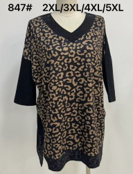 Светр жіночий, трикотаж, м.847 (р. 2XL-5XL ), в упаковці 4 штуки №332006