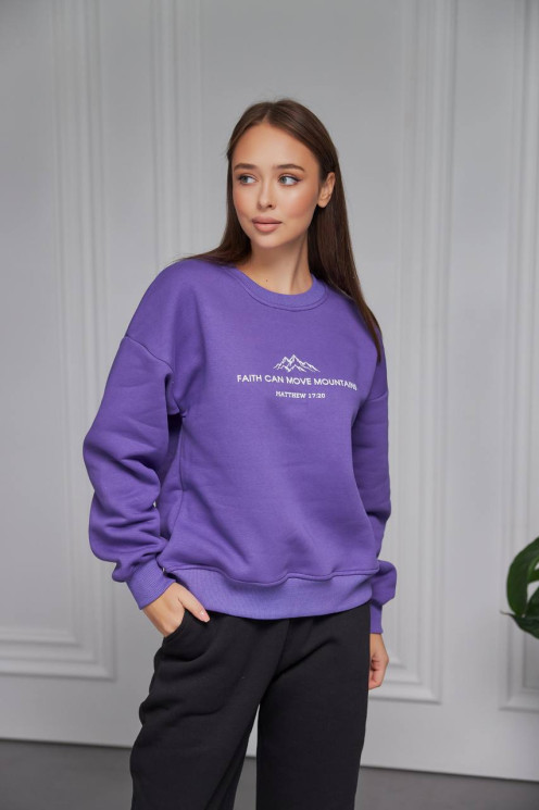 Світшот жіночий, тринитка на флісі, м. 132.4 (р: S, M, L, XL) №715643 - Umon GOL1454 м. 132.4