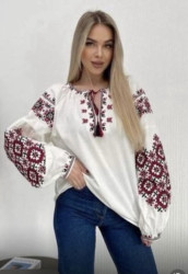 Вишиванка жіноча, льон (розміри: S,M,L ), в упаковці 3 штуки №333870