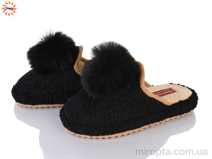 Капці 001-1 black р: 36-40, в упаковці: 8 пар, купити тільки гуртом - 1212894