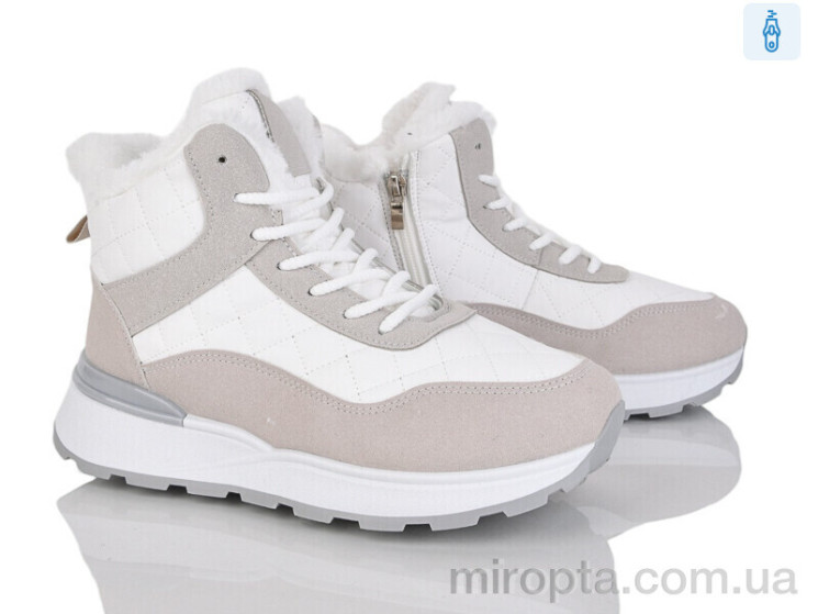 Черевики 8711 white-grey р: 36-41, в упаковці: 8 пар, купити тільки гуртом - 1117962