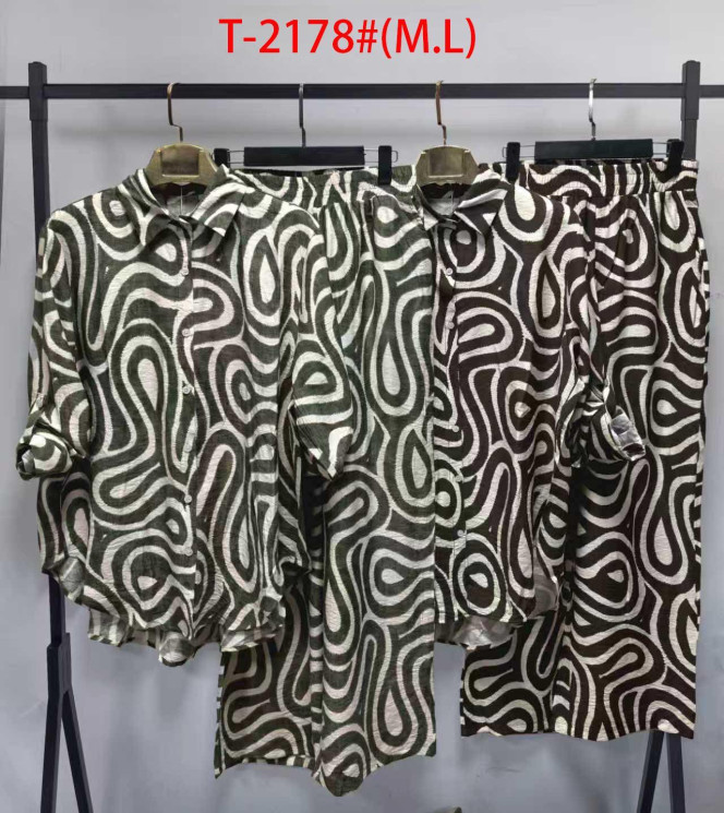 Костюм жіночий котон м.Т-2178 (Розмір: L-2XL) мікс кольорів в упаковці 3 штуки №762336 - Saint Zel3317