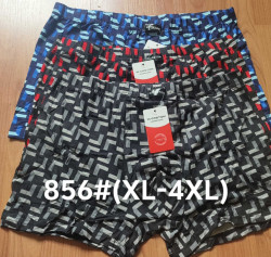 Труси чоловічі, бавовна, м.856 (розмір: XL-4XL), мікс кольорів, в упаковці 24 шт. №326844