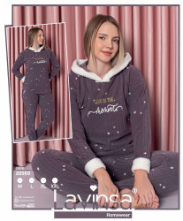 Костюм домашній жіночий "20569" рубчик, фліс (р: M,L,XL,2XL) в упаковці 4 шт. №361246