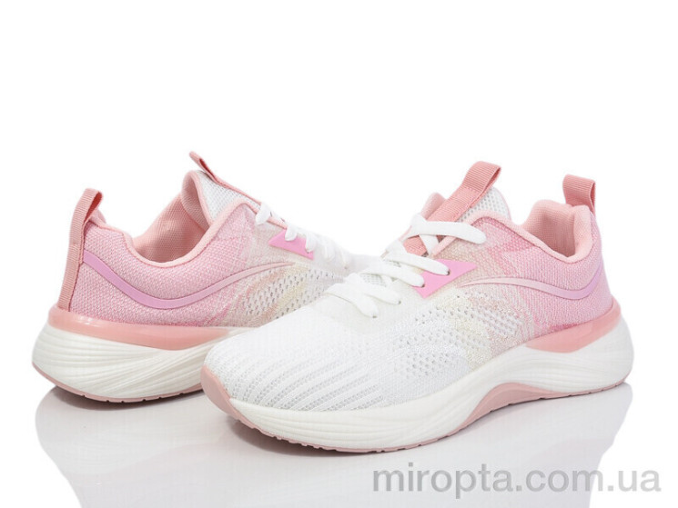 Кросівки 149-59 white-pink р: 36-41, в упаковці: 8 пар, купити тільки гуртом - 974420