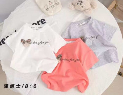 Футболка дитяча "816" (р: 90-130см) 3 кольори, в упаковці 5 шт. №369802
