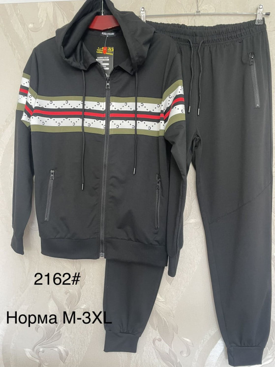 Спортивний костюм чоловічий, трикотаж, м.2162 (Розмір: M-3XL ), 2 кольори, в упаковці 5 шт. №332317 - 