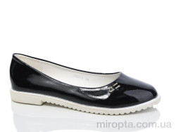 Туфлі A022-8 black р: 36-41, в упаковці: 8 пар, купити тільки гуртом