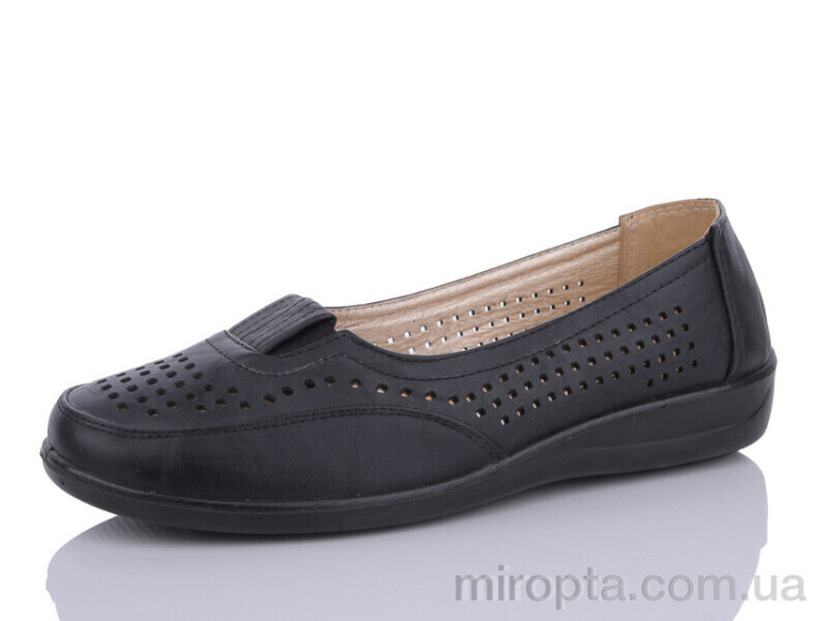 Туфлі 220 black р: 37-43, в упаковці: 8 пар, купити тільки гуртом - 936471