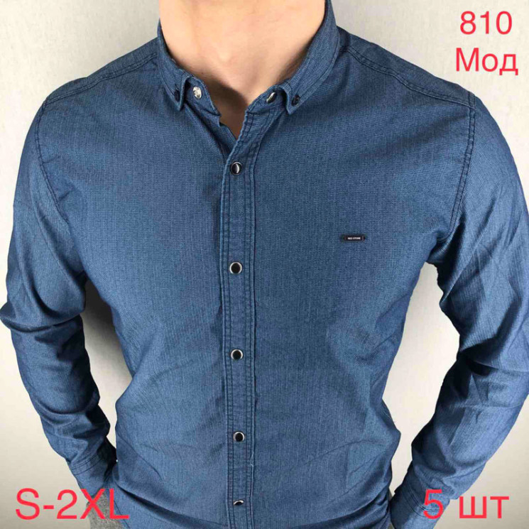 Сорочка Red Stone р 46-54 Чоловіча 810 blue jeans - Nadiyka BG/PO2161-2162