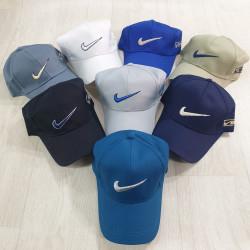 Бейсболка чоловіча "Nike" котон (р: 58) мікс кольорів, в упаковці 5 шт. №382368