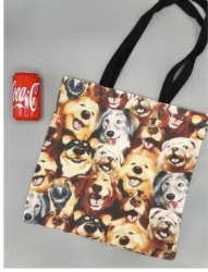 Сумка-шоппер "Dogs" м.26-46 (р.34х39х12 см)  №762640