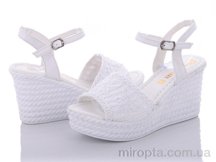 Босоніжки 15004 white р: 36-40, в упаковці: 8 пар, купити тільки гуртом - 647818