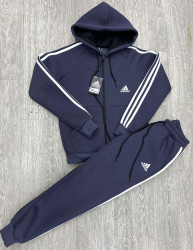 Спортивний костюм  Adidas дитячий трьохнитка пеньє фліс м.1034-2 (р: 13-17 років)  в упаковці 5 штук №760005