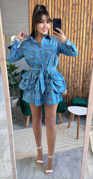 Сукня жіноча + баска, варьонка 100% cotton м. М522 (р: 42-46) №807691 - 