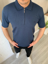 Футболка No Brand р M-2XL Чоловіча Polo S2837 navy